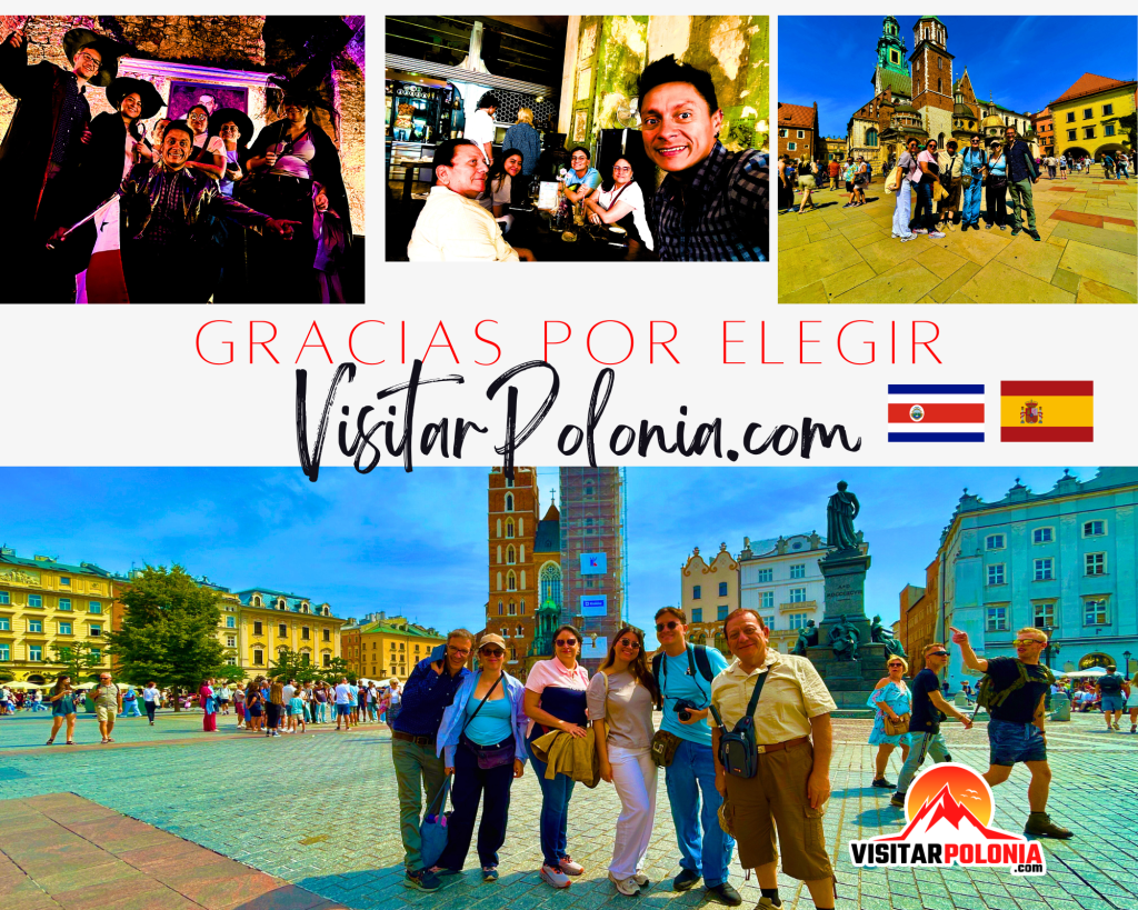 Un tour 2 en 1 en Cracovia: Casco Antiguo y Barrio Judío con visitantes de Costa Rica y España