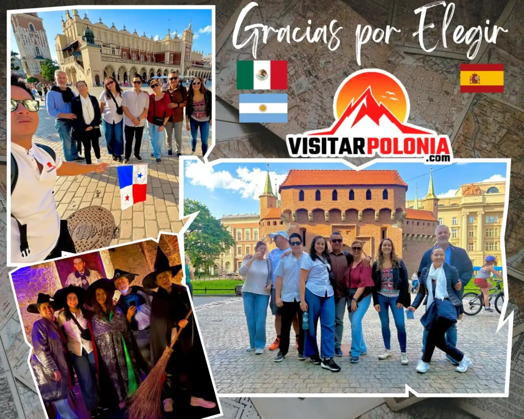 Recorrido por el casco histórico de Cracovia con viajeros de España, México y Argentina en la tarde del 21 de julio de 2026