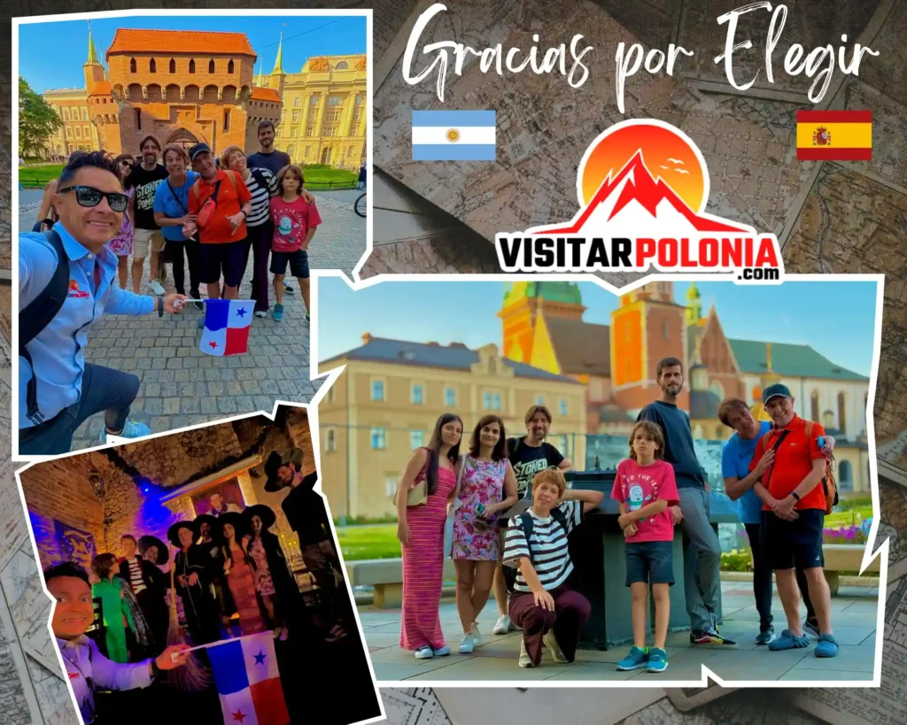 Grupo de viajeros en Cracovia durante el recorrido del 28 de julio de 2026 por la tarde