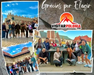 Atardecer en el Castillo de Wawel con tres grupos y 14 viajeros durante el recorrido del 11 de julio de 2026 en Cracovia