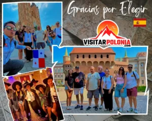 Viajeros de Barcelona, Bilbao y Granada recorriendo el casco histórico de Cracovia la mañana del 17 de julio de 2026