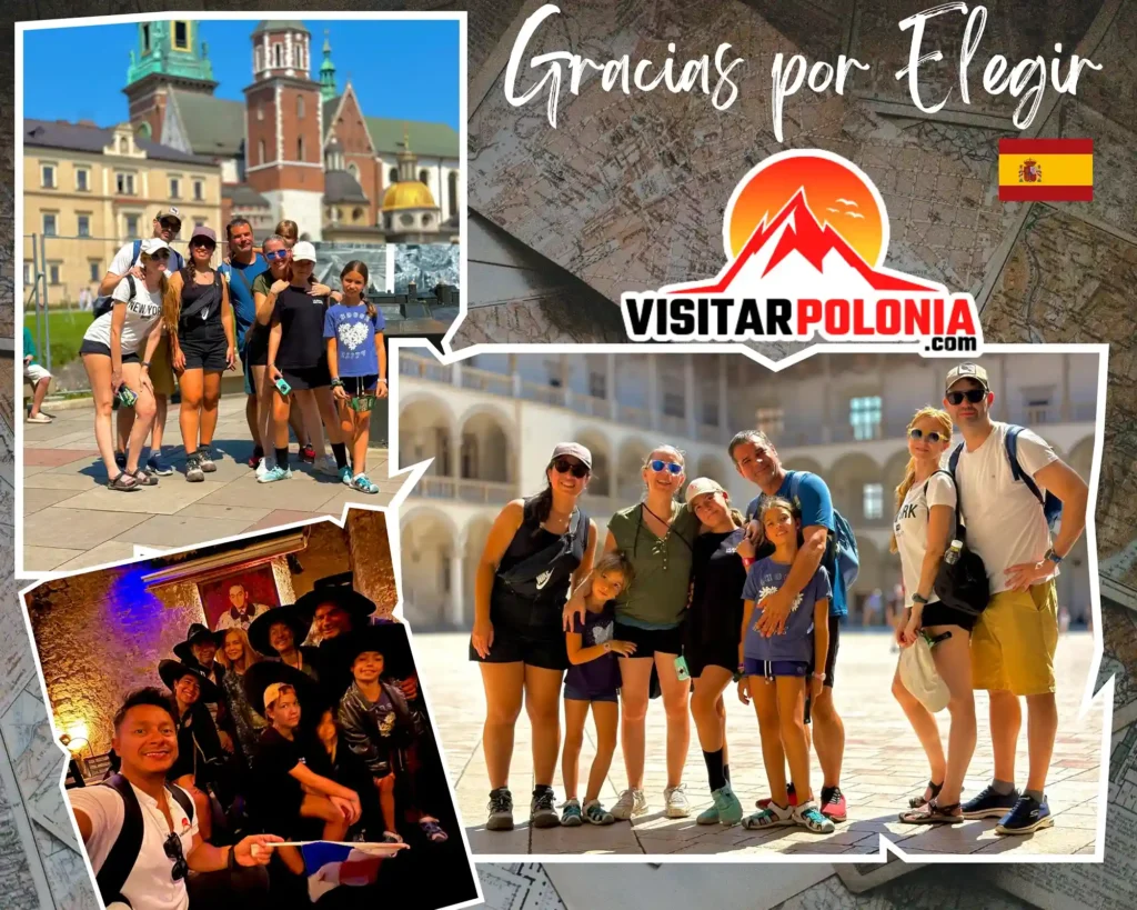 Viajeros de Barcelona, Bilbao, Madrid y Argentina durante el recorrido del 3 de agosto de 2026 por la mañana en Cracovia