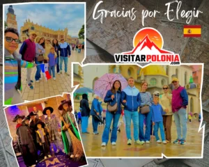 Familia de Madrid y pareja de Málaga durante el recorrido matutino del 25 de agosto de 2026 en Cracovia