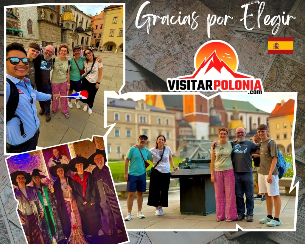 Viajeros de Tenerife y Badajoz durante el recorrido del 2 de agosto de 2026 por la tarde en Cracovia