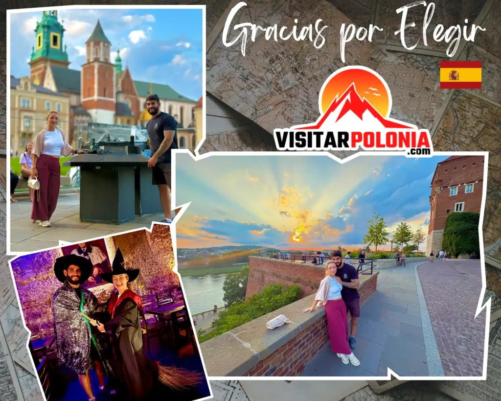 Pareja española durante recorrido guiado por el casco antiguo de Cracovia el 7 de agosto de 2026