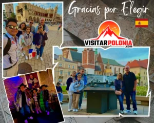 Grupo de viajeros en Cracovia durante el recorrido de la tarde del 18 de agosto de 2026