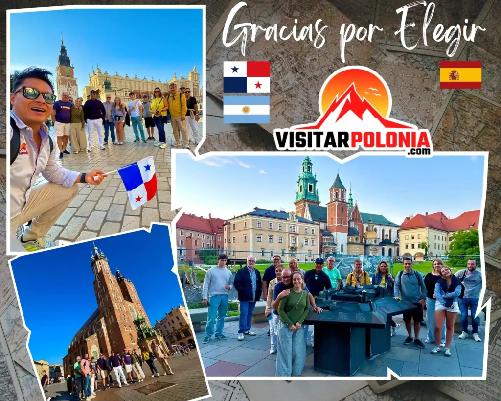 Grupo de 15 viajeros durante el recorrido de la tarde del 24 de agosto de 2026 en Cracovia