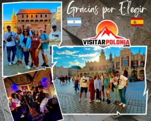 Viajeros de Barcelona, Córdoba y Argentina durante el recorrido de la tarde del 1 de septiembre de 2026 en Cracovia