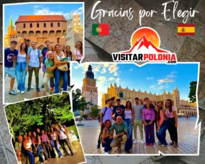 El 9 de septiembre de 2026 recibimos a un grupo de viajeros enorme seis estudiantes que venían cinco de ellos de España y una de Portugal se encontraron aquí en un Erasmus, una familia conformada por Cuatro y una pareja, todos estos grupos llegaron por separado, nos presentamos y de inmediato conectamos y hicimos nuestro recorrido en la barbacana la puerta de Florián C-a, la plaza medieval más grande toda Europa nos comimos el obwarzanek , hicimos el vídeo del recuerdo donde les pregunté se acuerdan porque el trompetista toca la melodía y se detiene así sin más y muy bien. Todo respondieron que si por una flecha de los mongoles continuamos nuestro recorrido la torre del Ayuntamiento la Universidad Yaica la casa de Juan Pablo II llegamos al bar cafetería de harry potter tres plantas hacia abajo a apreciar la estructura medieval del siglo XIII 14 y 15 como una casa antigua y aquí también otro del recuerdo. Seguimos otro recorrido y finalizamos en el castillo de Wawel, junto a la cueva del dragón, echándonos fuego en el anochecer tú me ejemplo de las demás publicaciones porque son exactamente igual