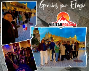 Grupo de viajeros de Venezuela y Espana de Murcia, Barcelona, Alicante y Huelva en Cracovia la tarde del 15 de octubre de 2026